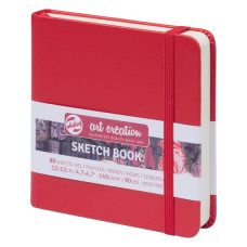 Блокнот для графики Art Creation SKETCH BOOK 12х12 140 г 80 л Красный